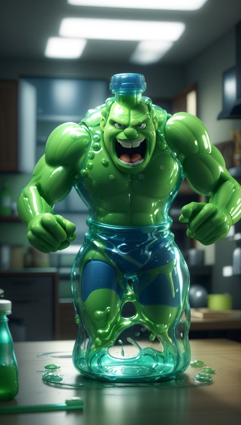 Detergente hulk 3D